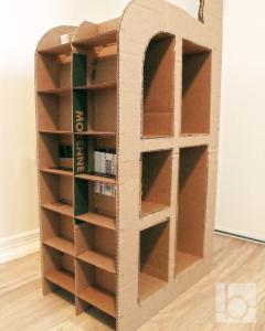 Cardboard bookcase Giraffe DIY Furniture