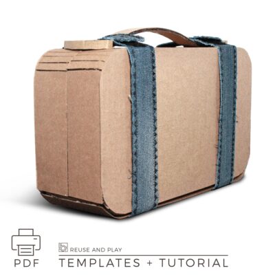 Toy car storage with a parking templates and tutorial