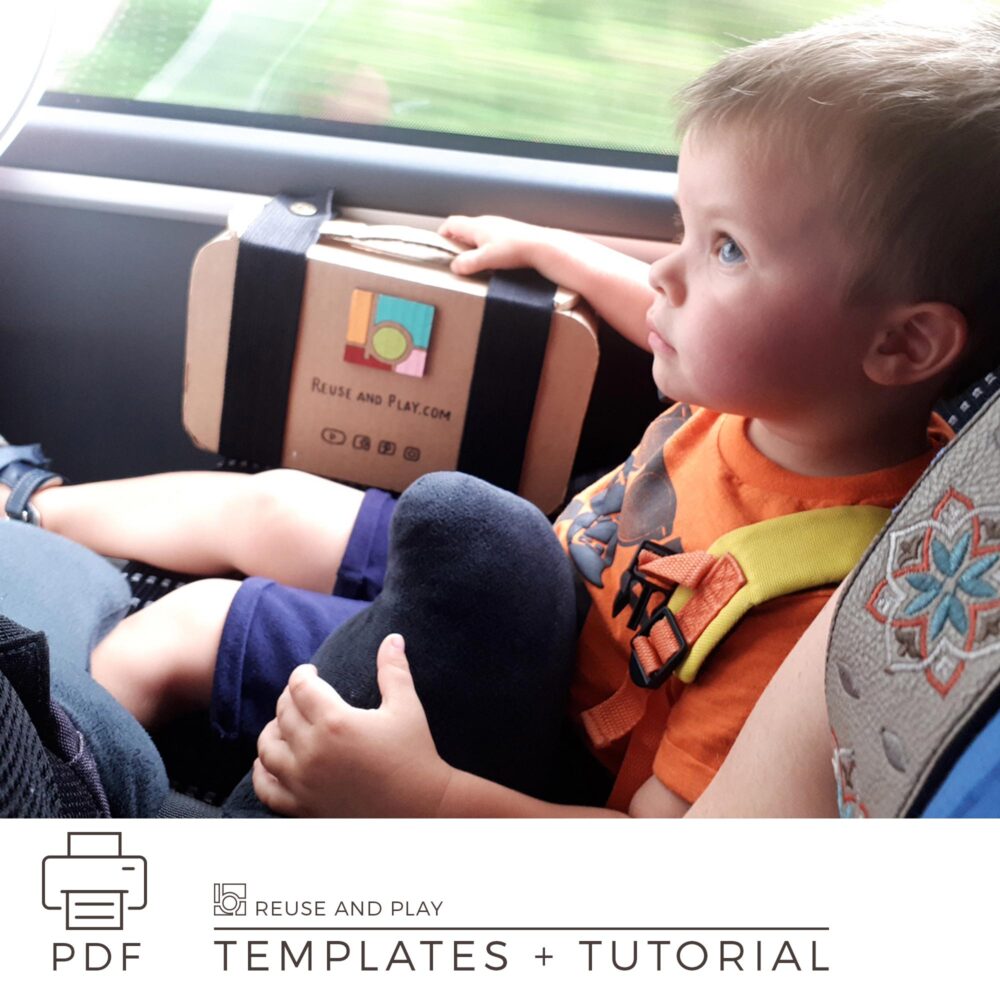 Toy car storage with a parking templates and tutorial