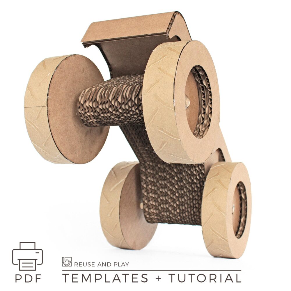 Monster Truck Templates for cardboard craft