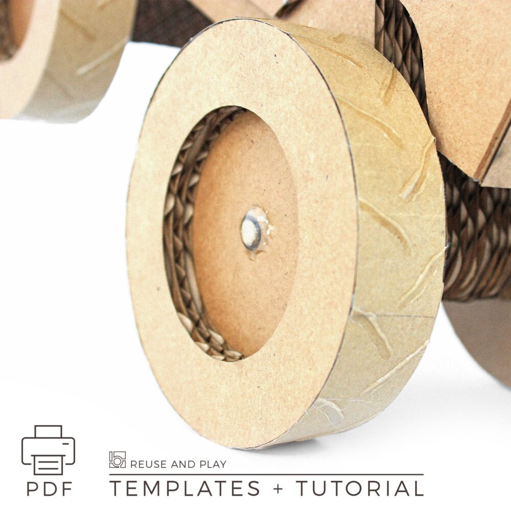 Monster Truck Templates for cardboard craft