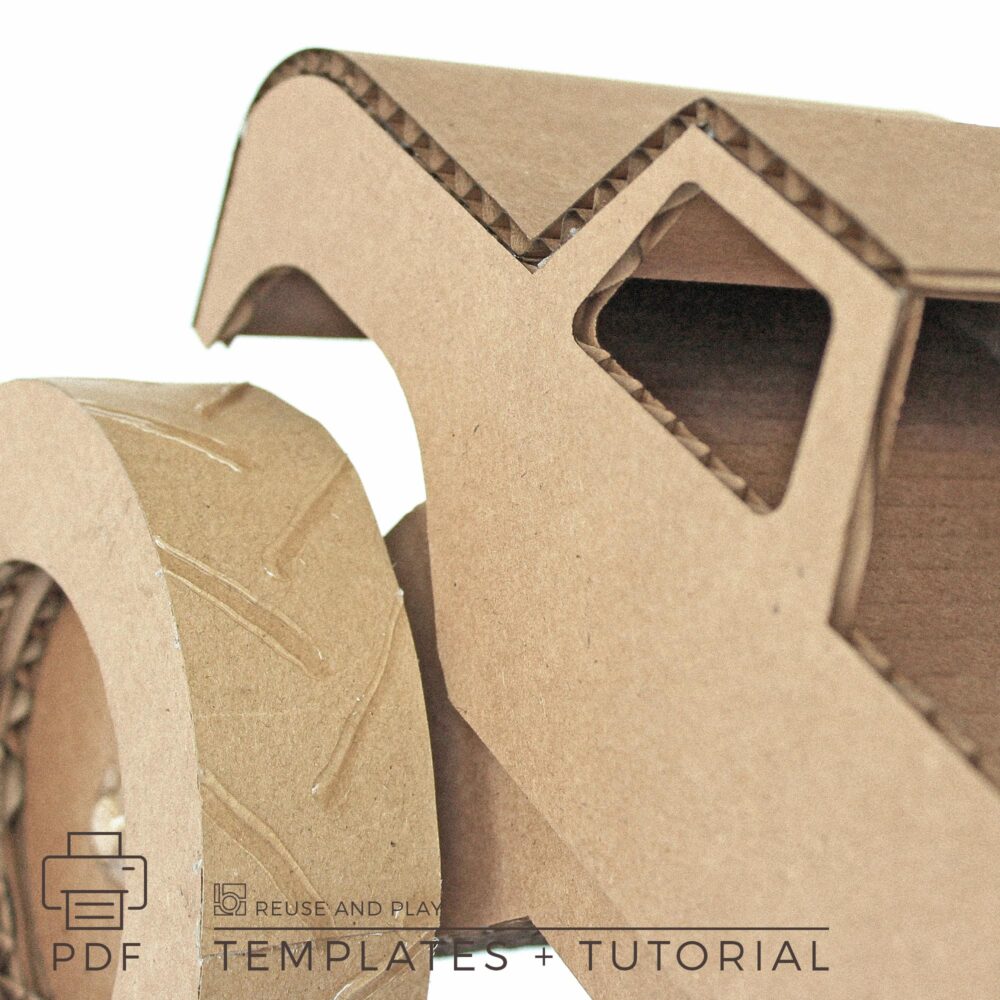 Monster Truck Templates for cardboard craft