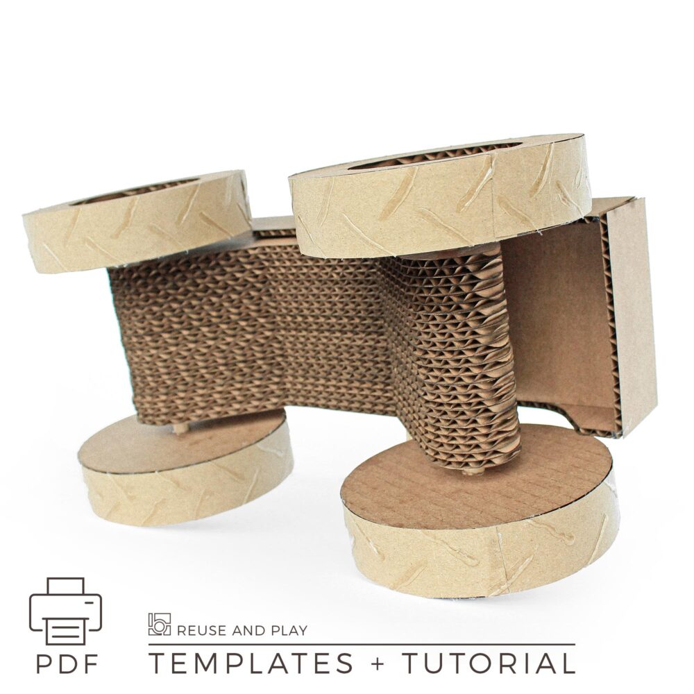 Monster Truck Templates for cardboard craft