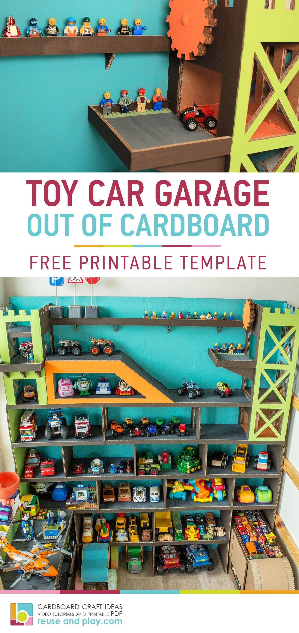 Toy Car Garage Display Free tutorial