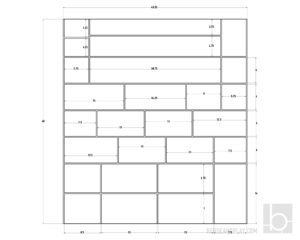 Toy Car Display Garage Plan Draft Front Wall