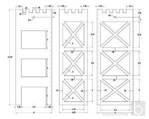 Toy Car Display Garage PLAN Draft Lift