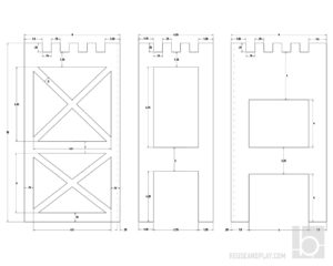 Toy Car Display Garage FREE Sketches | Reuse and Play