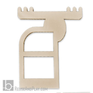 Clothes Rack "Moose" Front panel template