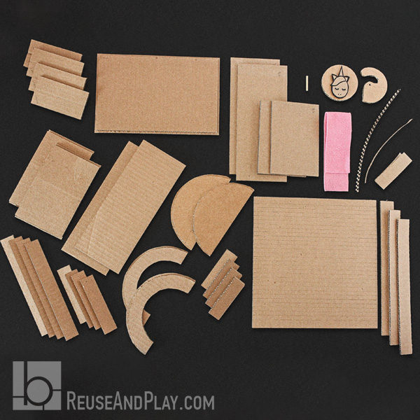 cardboard treasure box template