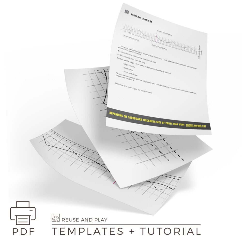 Cardboard Crown Template and Tutorial