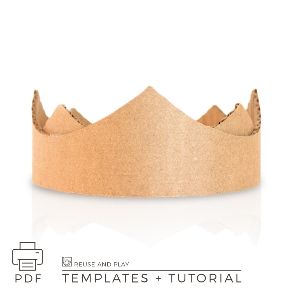 Cardboard Crown Template and Tutorial