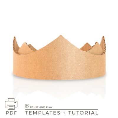 Cardboard Crown Template and Tutorial