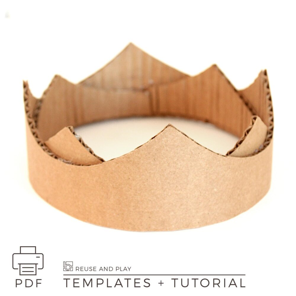 Cardboard Crown Template and Tutorial