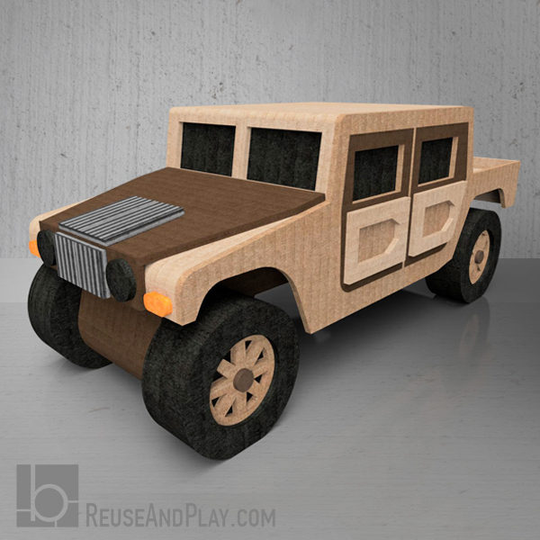 Humvee Truck Toy Car Model. Front