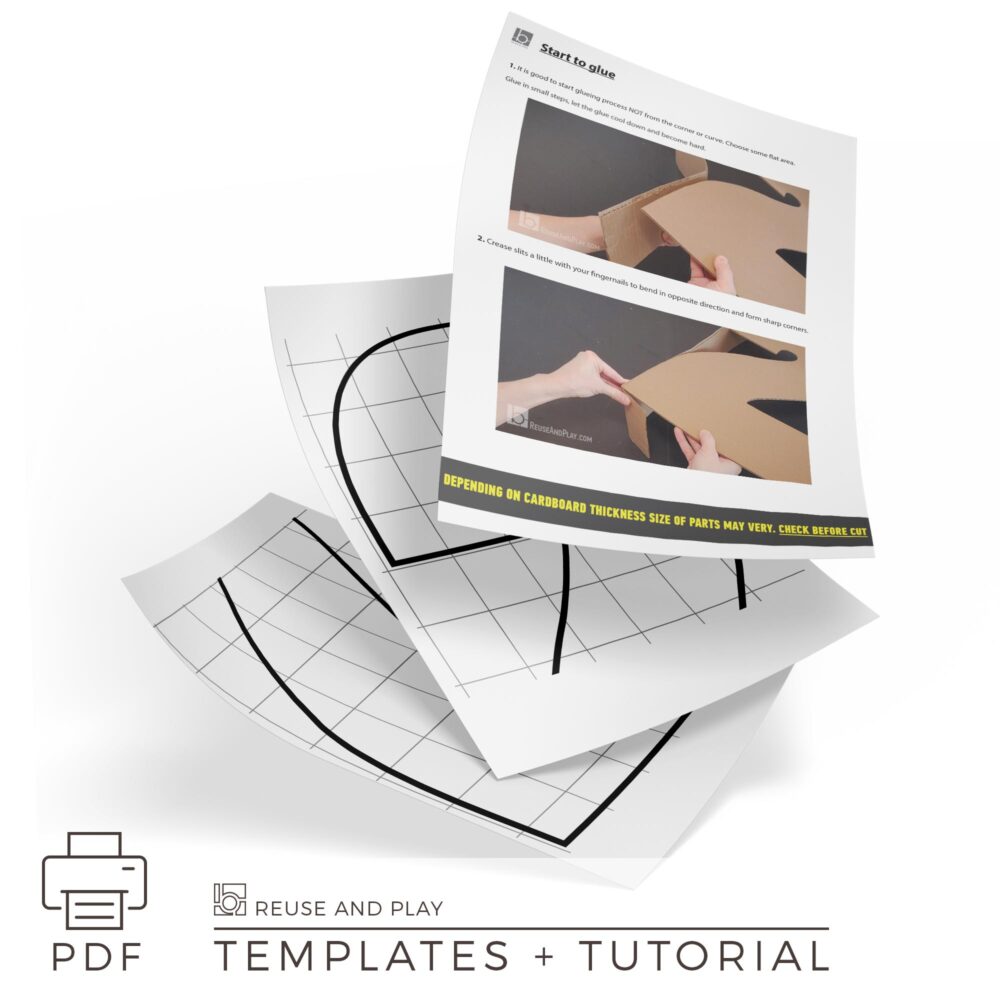 Printable large number templates for cardboard