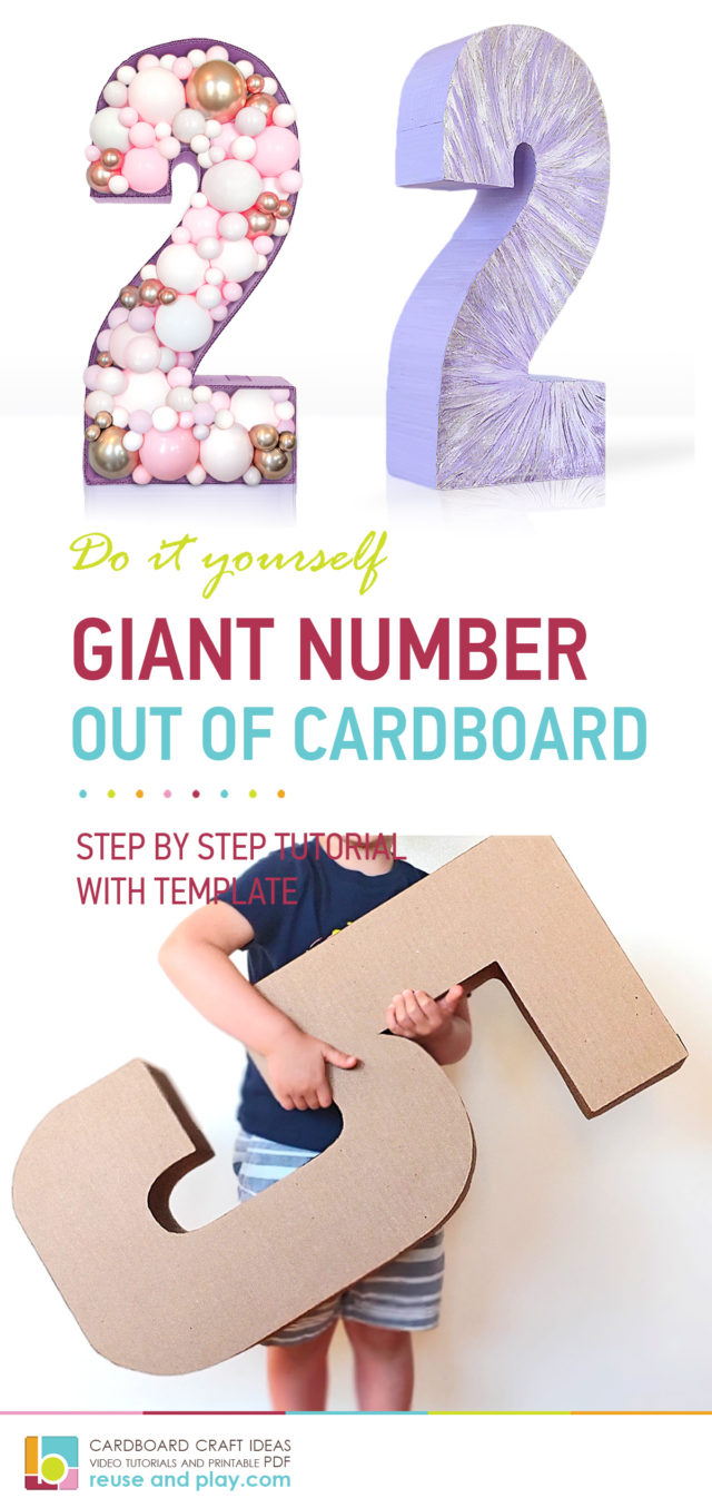 Giant Birthday Numbers Template