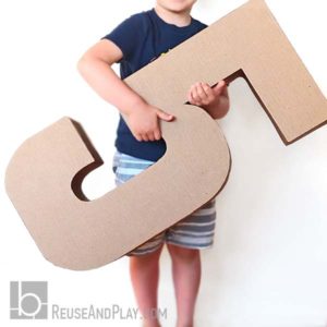 Giant birthday numbers templates. Number 5