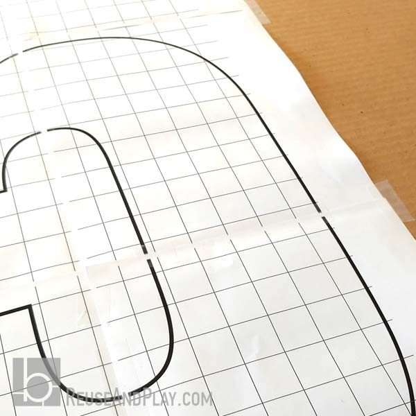 Large Number 5 Printable template