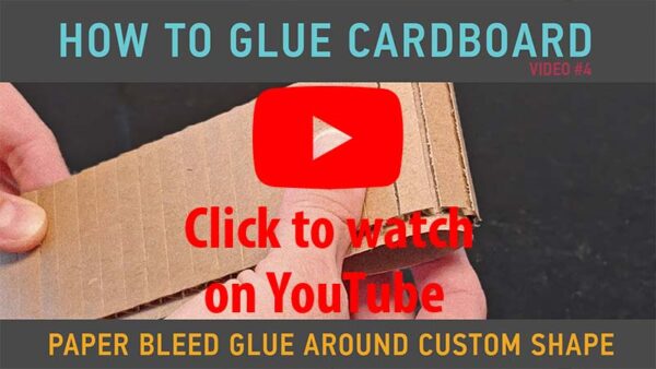 Video Tutorial How to Glue Cardboard using paper bleed