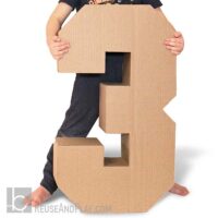 Giant Block Numbers templates for balloon mosaic and standee