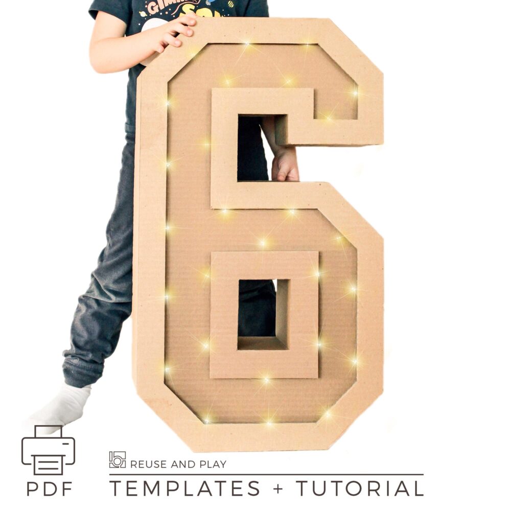 Light up Marquee Number Templates