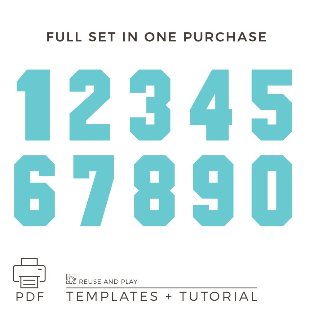 Light up Marquee Number Templates