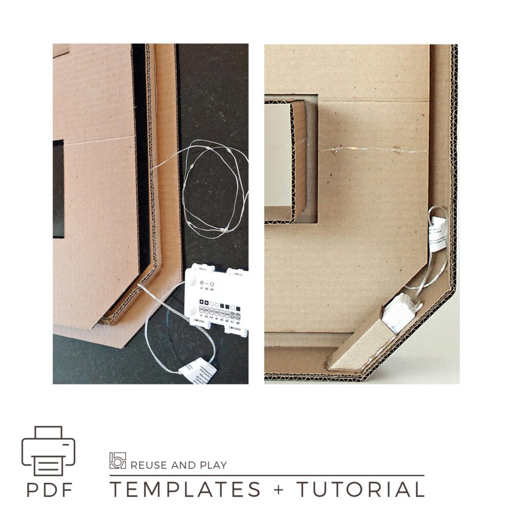 Light up Marquee Number Templates