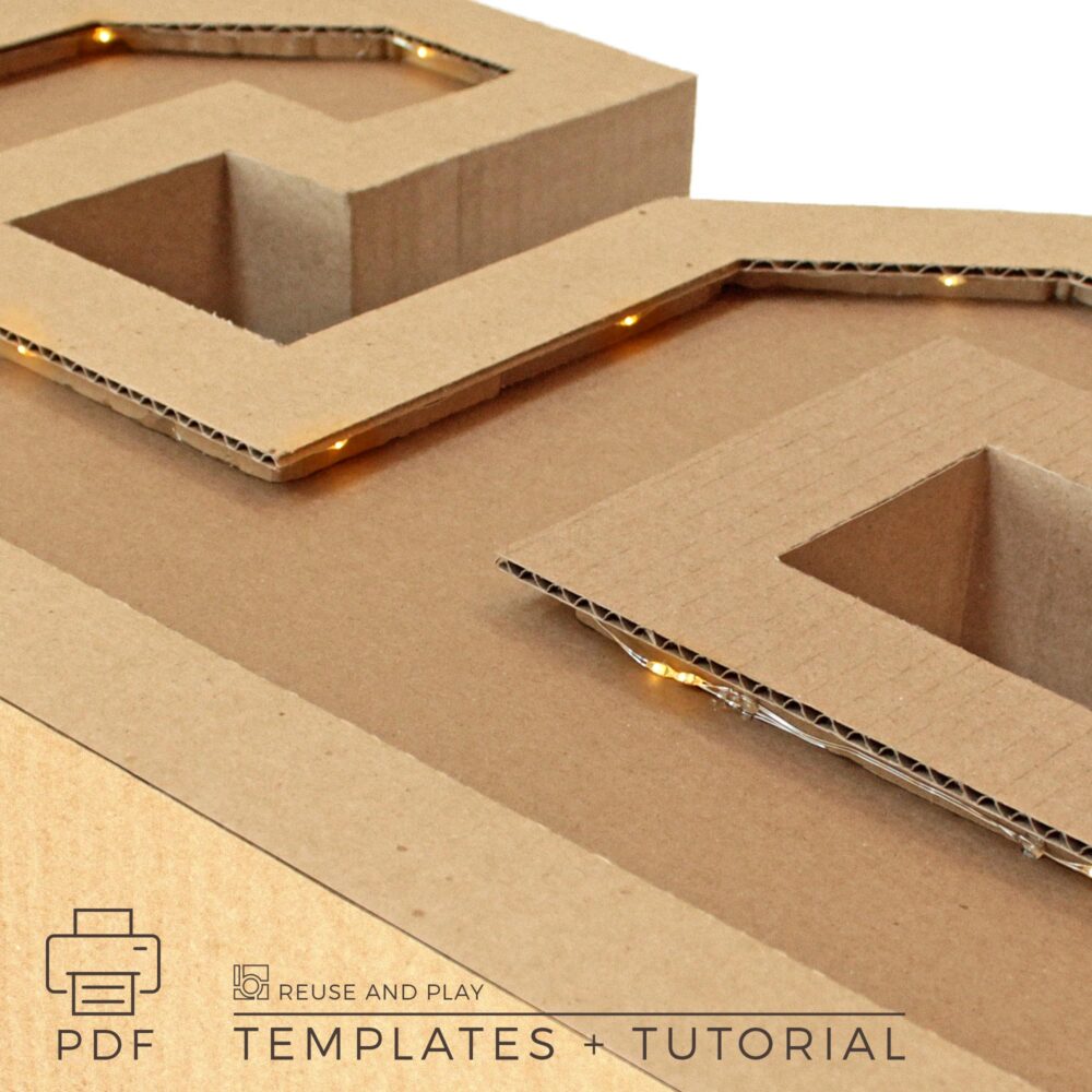 Light up Marquee Number Templates