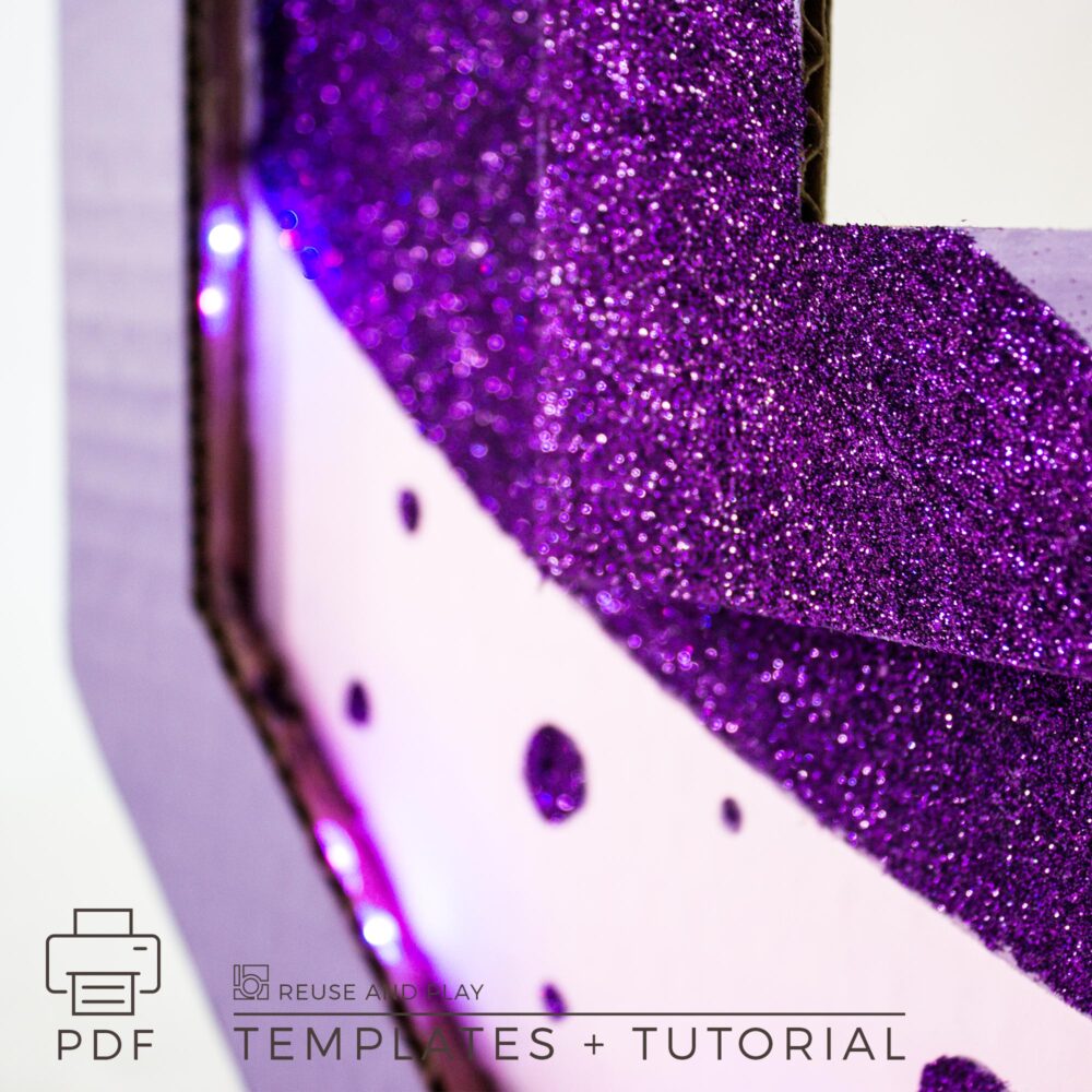 Light up Marquee Number Templates