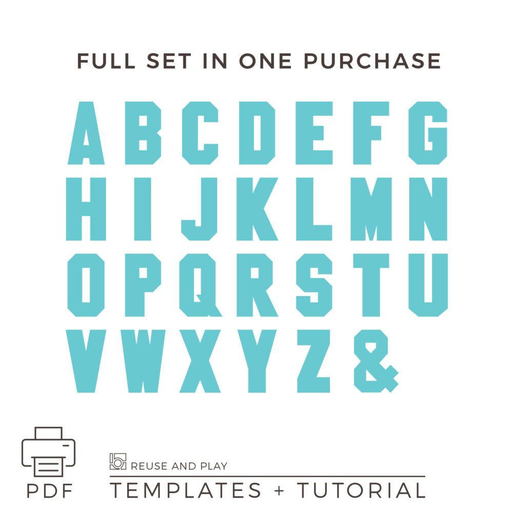 Giant Letters Standee Templates and Tutorial