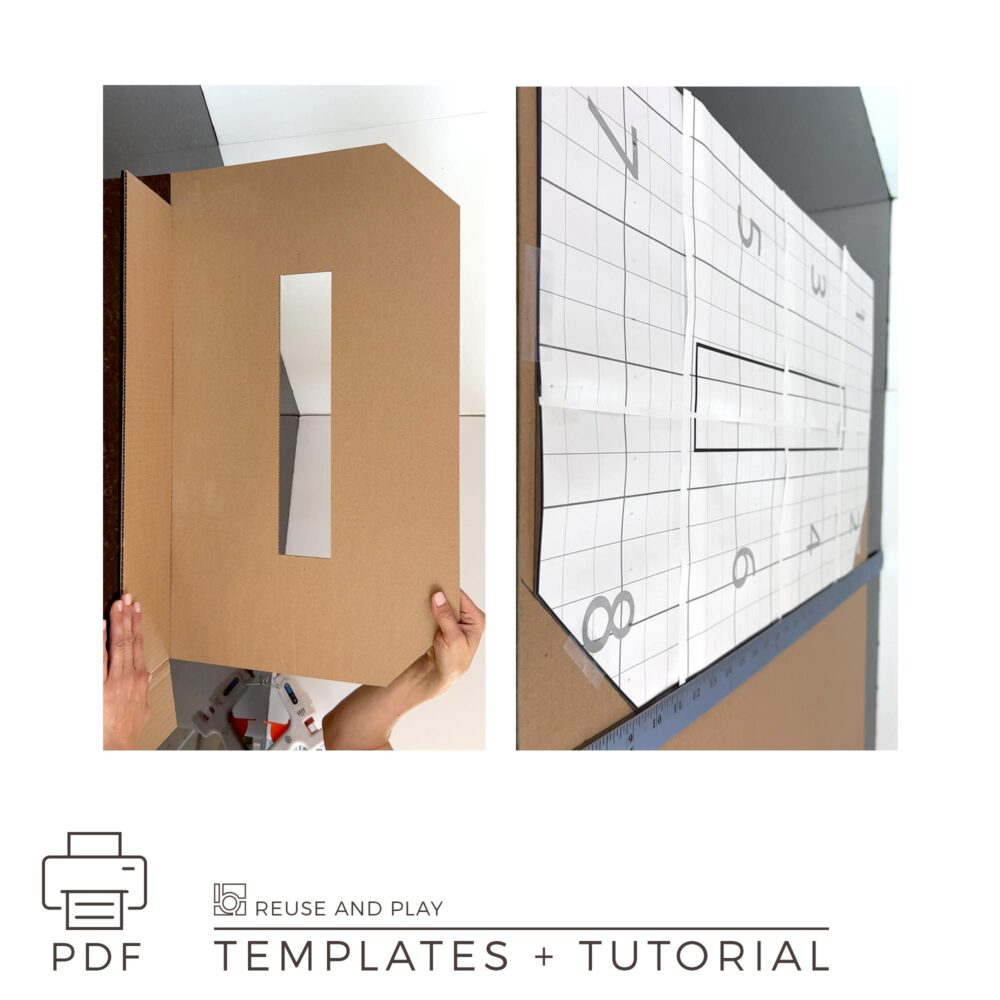 Giant Letters Standee Templates and Tutorial