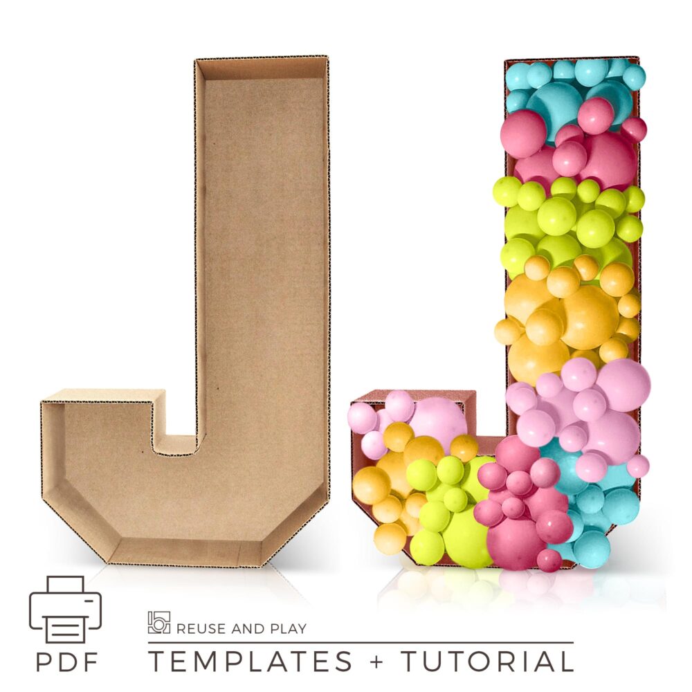 Giant Letters Standee Templates and Tutorial