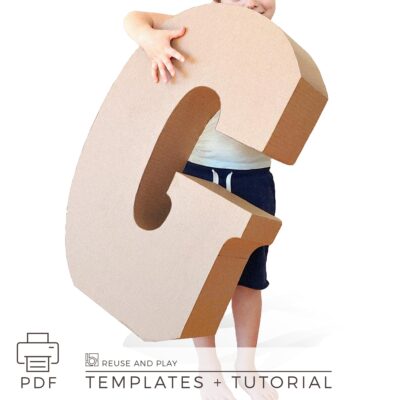 Giant Letters Balloon Mosaic Templates and Tutorial
