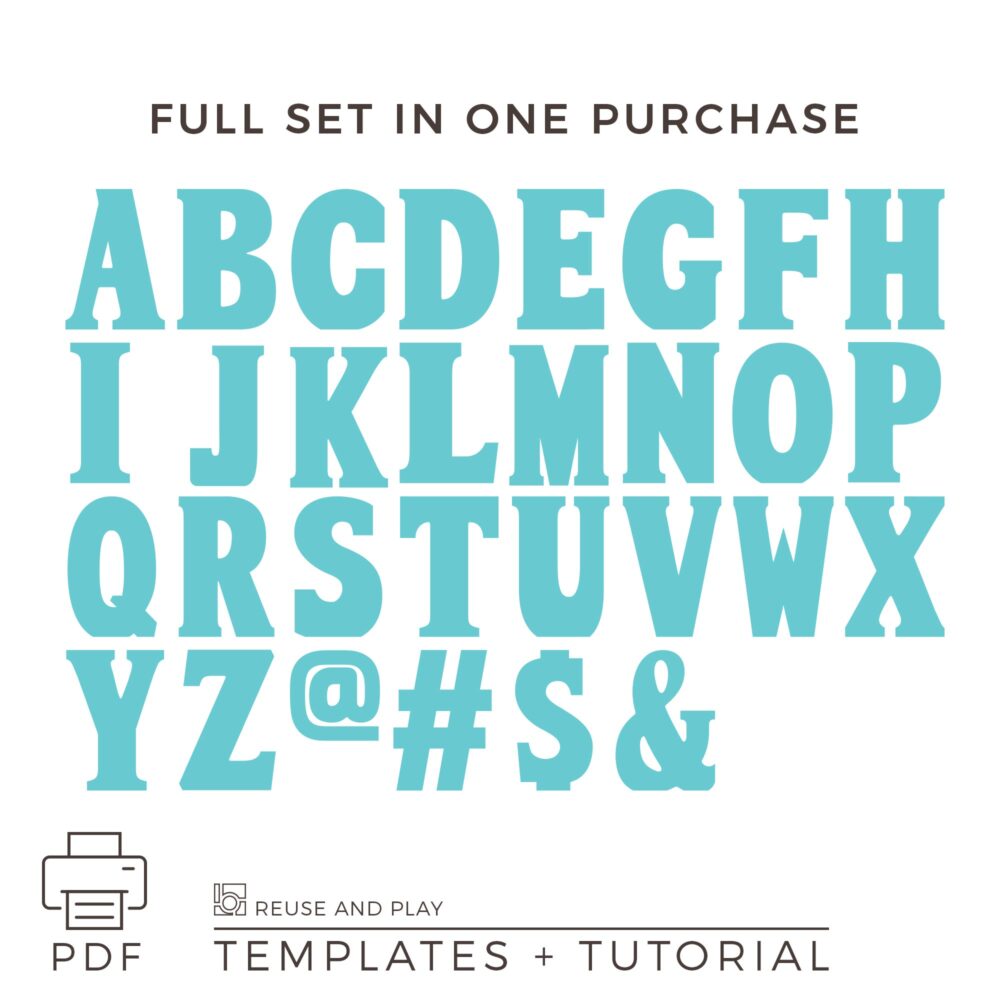 Giant Letters Balloon Mosaic Templates and Tutorial