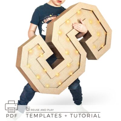Giant Marquee Letters Standee Templates and Tutorial