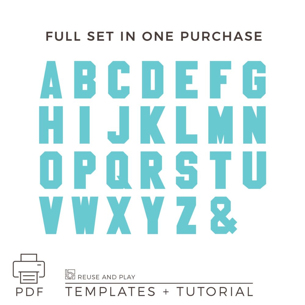 Giant Marquee Letters Standee Templates and Tutorial