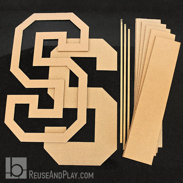 Marquee Letters out of cardboard tutorial