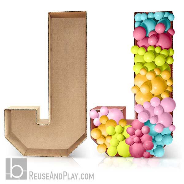Large Balloon mosaic Letters Templates