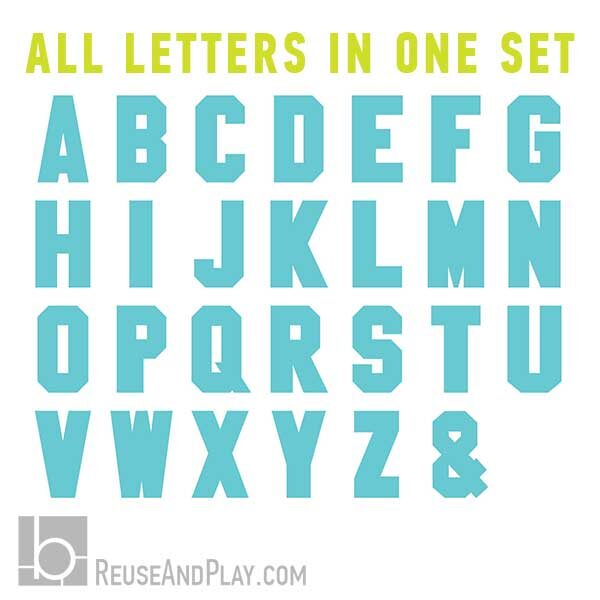 All Large Letters Templates in One Purchaise