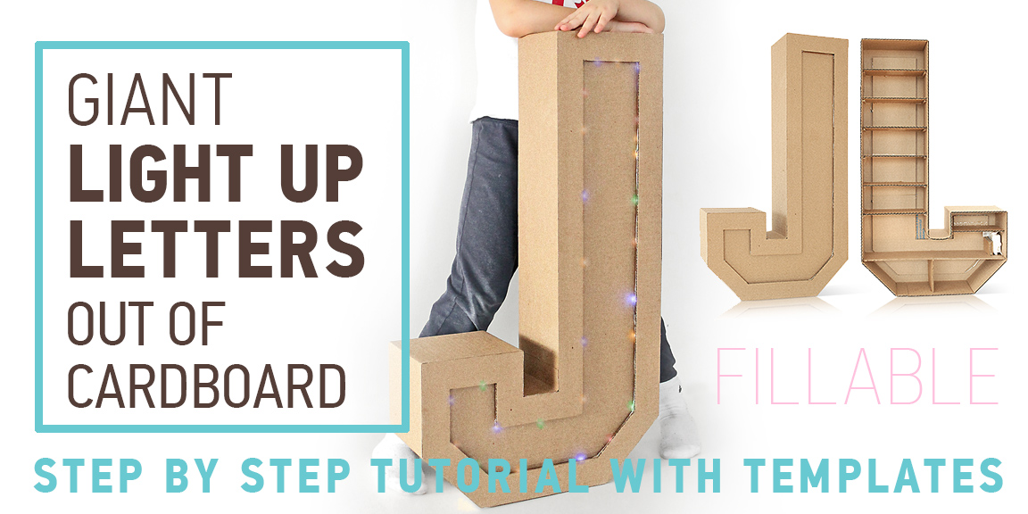 Cardboard Marquee Letters Templates
