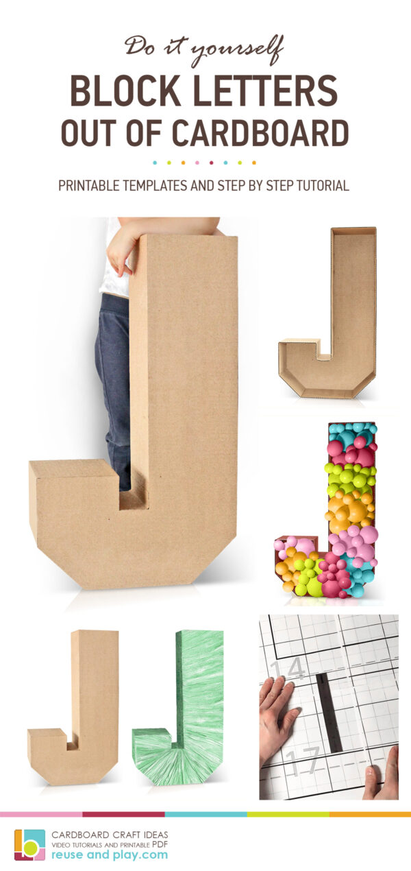 Giant Block Letters TEMPLATES | Reuse and Play