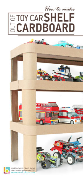 Stackable Toy Car Shelf Organizer