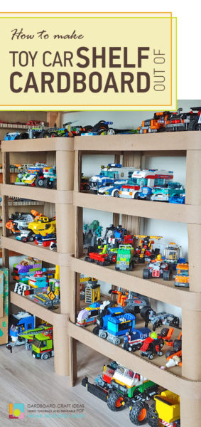How to make a Toy Car Shelf Organizer