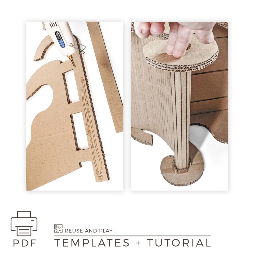 Christmas Sleigh Templates for cardboard craft