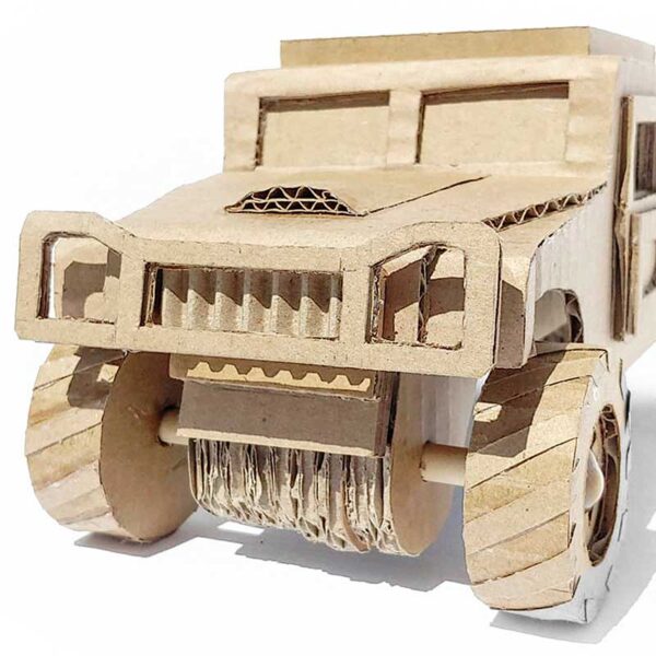 Hummer model out of cardboard