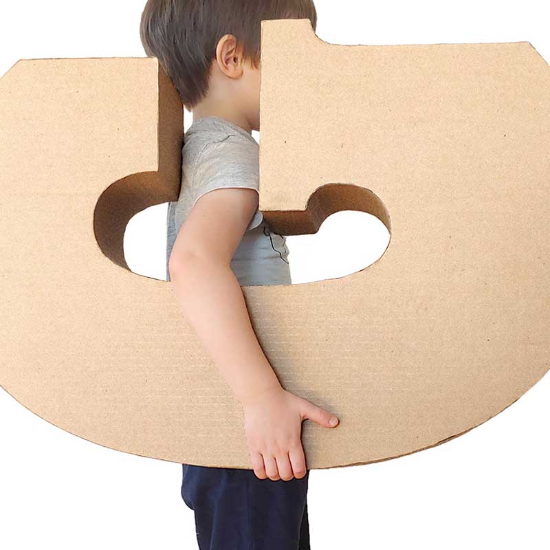 How to make a Giant Cardboard Number > Reuse and Play