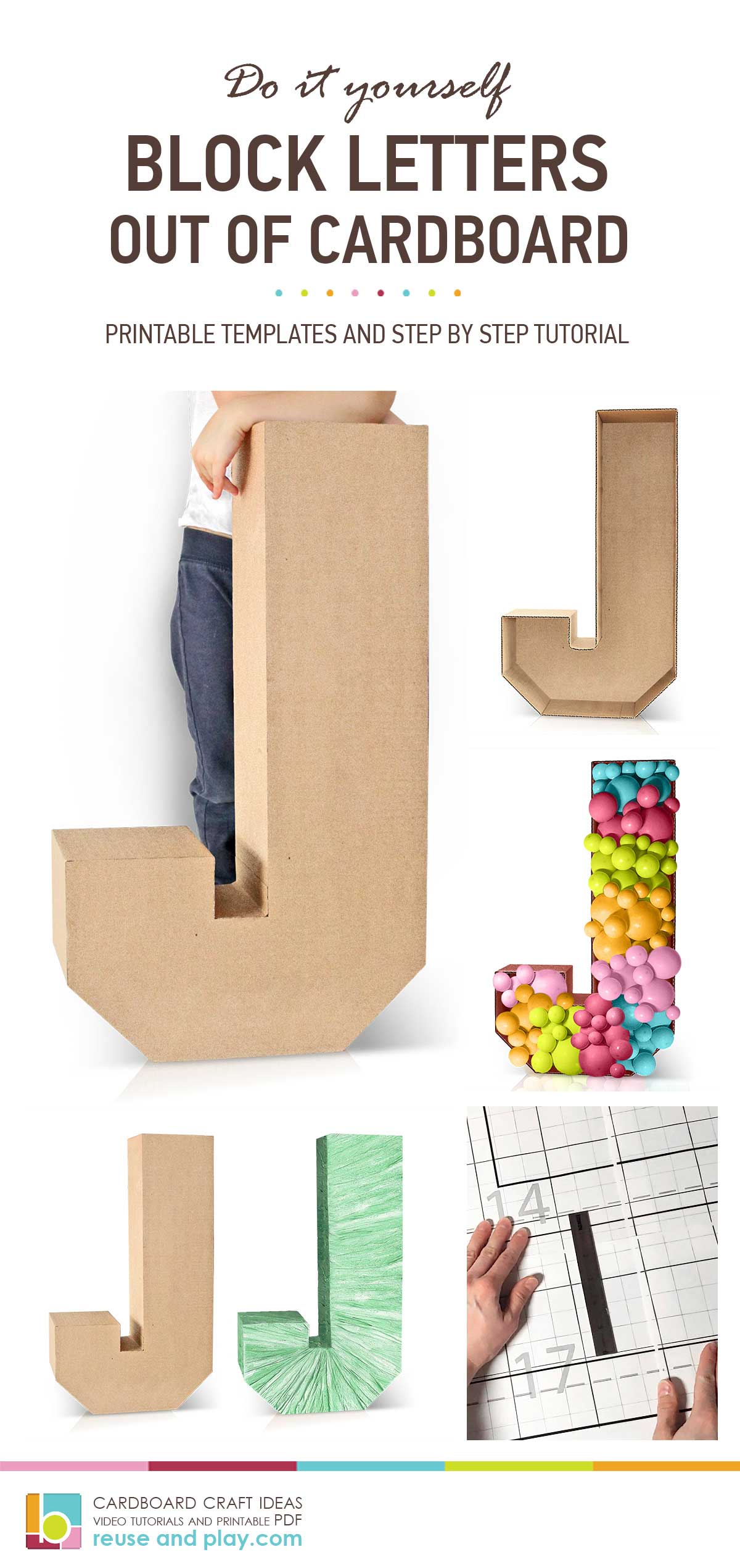 How to make Large Letters Templates and Tutorials