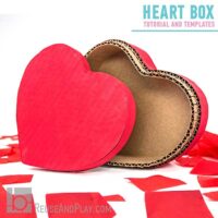 Heart-Shaped Gift Box out of cardboard