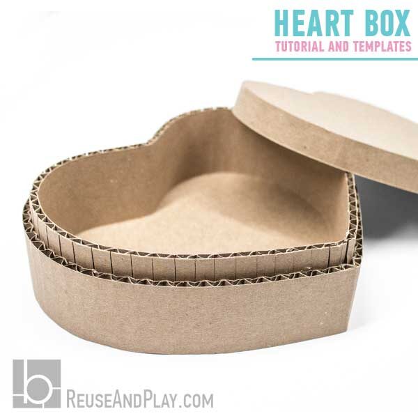 Heart-Shaped Gift Box out of cardboard