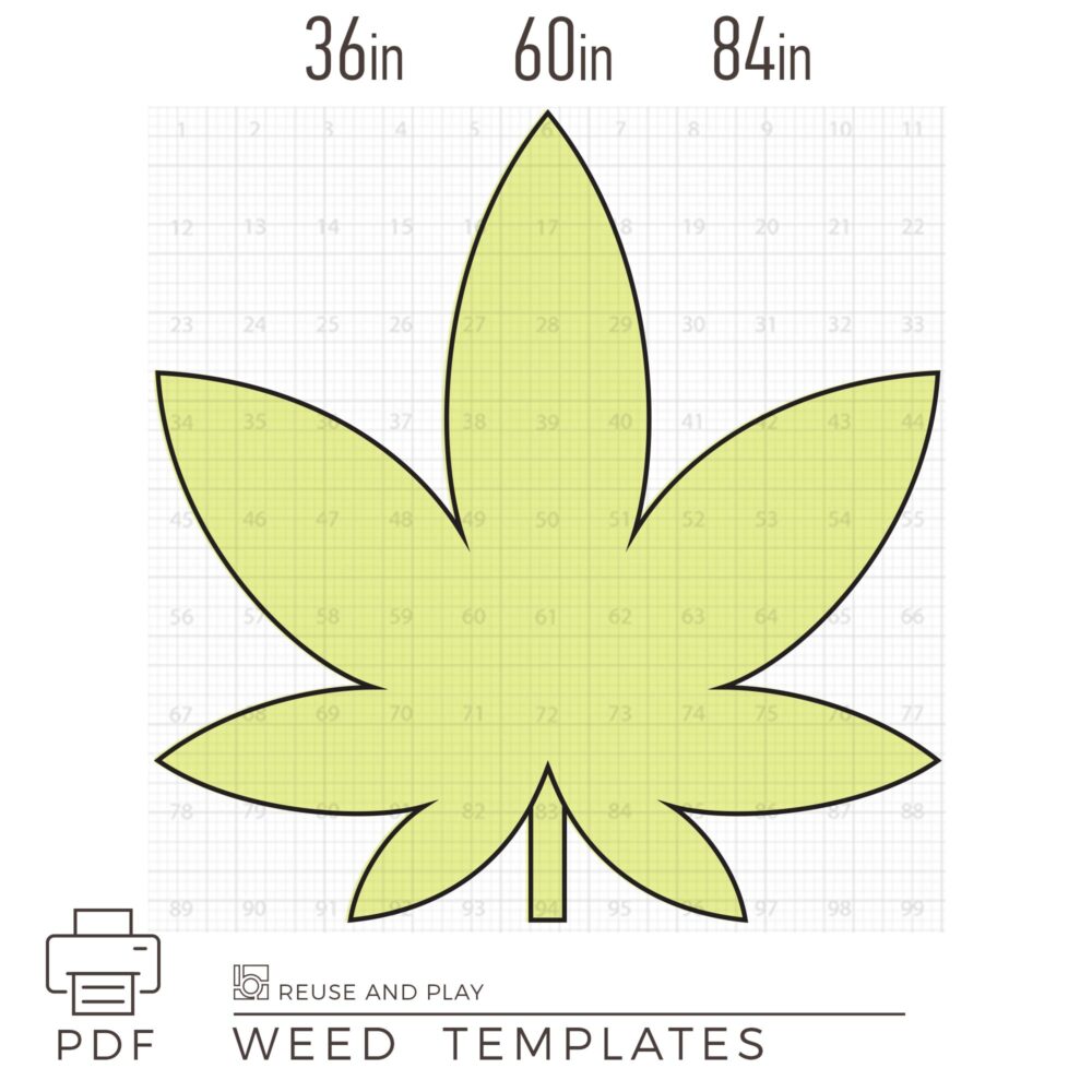 Giant weed Balloon Mosaic Templates